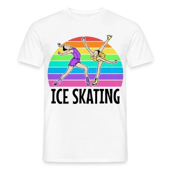 Wintersport Eislaufen Winterurlaub Eis Schnee Kalt - Männer T-Shirt - Weiß - Vorne - AI Model Male 178 dark (178cm)