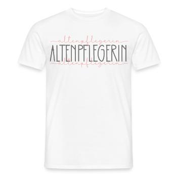 Altenpflegerin Geschenk Pflegerin Altenheim Beruf - Männer T-Shirt - Weiß - Vorne - AI Model Male 178 dark (178cm)