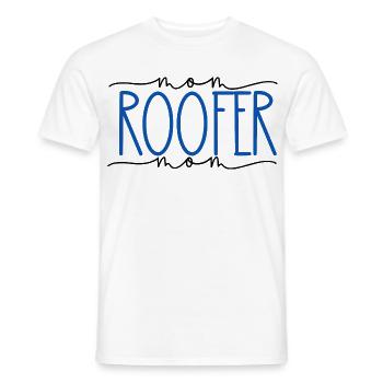 Roofer Proud Mom Cute Gift - Men's T-Shirt - white - Front - AI Model Male 178 dark (178cm)
