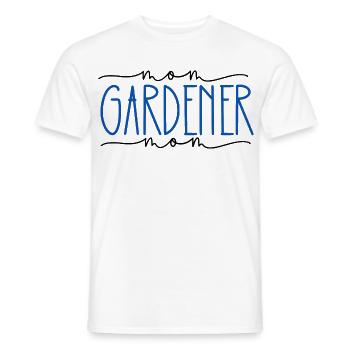 Jardinier Fier Maman Cadeau Mignon - T-shirt homme - blanc - Devant - AI Model Male 178 dark (178cm)