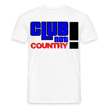 Club not country - Männer T-Shirt - Weiß - Vorne - AI Model Male 178 dark (178cm)