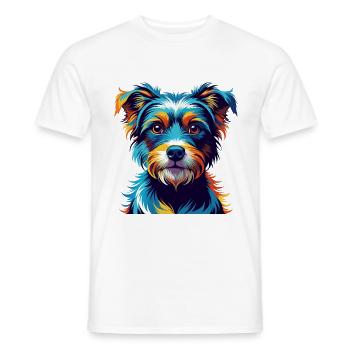Hamiltonstovare Hunderasse Bunter Cartoon Kawaii - Männer T-Shirt - Weiß - Vorne - AI Model Male 178 dark (178cm)