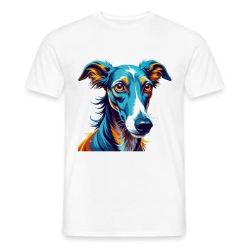 Galgo Espanol Hunderasse Bunter Cartoon Kawaii - Männer T-Shirt - Weiß - Vorne - AI Model Male 178 dark (178cm)