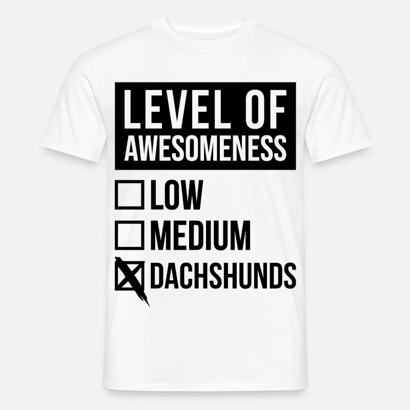 Dachhund - T-shirt uomo - bianco