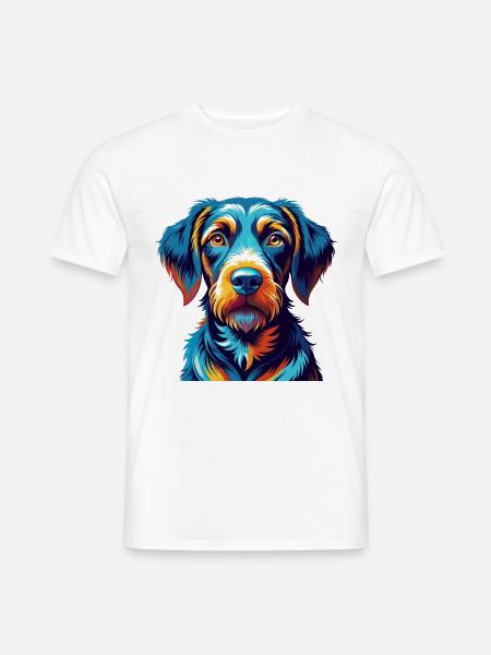 Pudelpointer Hunderasse Bunte Karikatur Kawaii - Männer T-Shirt - Weiß