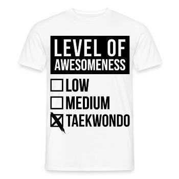 Taekwondo - Männer T-Shirt - Weiß - Vorne - AI Model Male 178 dark (178cm)