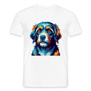 Österreichischer Brandlbracke Hunderasse Cartoon Kawaii - Männer T-Shirt - Weiß - Vorne - AI Model Male 178 dark (178cm)