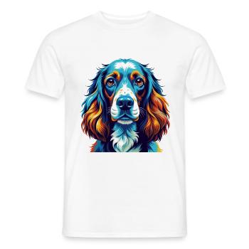 Englischer Cocker Spaniel Hunderasse Karikatur Kawaii - Männer T-Shirt - Weiß - Vorne - AI Model Male 178 dark (178cm)