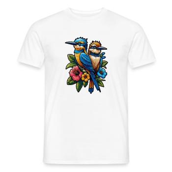 Éleveur d’oiseaux Ornithologue Ornithologue Ornithologue - T-shirt homme - blanc - Devant - AI Model Male 178 dark (178cm)