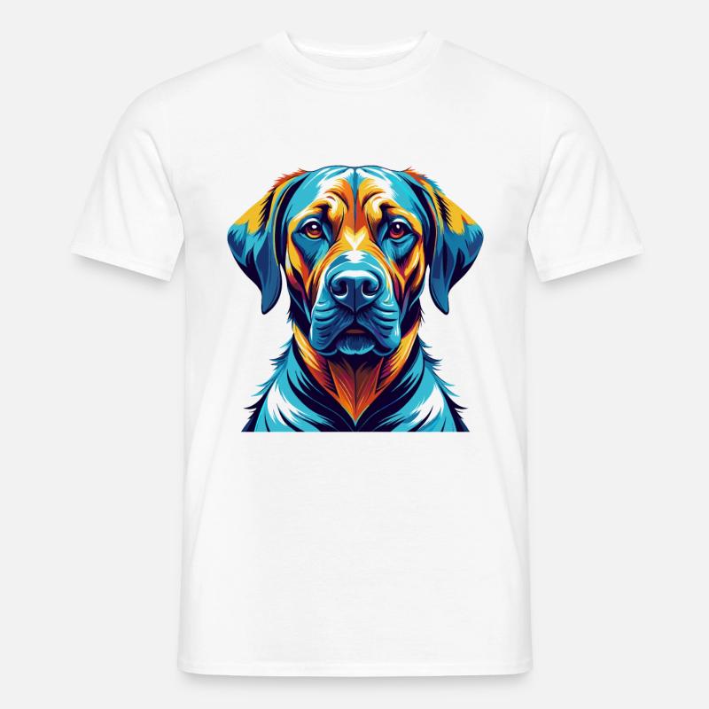 Rhodesian Ridgeback Hunderasse Karikatur Kawaii - Männer T-Shirt - Weiß