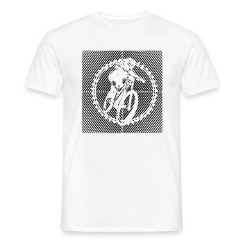 MTB Mountainbiker BMX-BIKE MTB Bike - Men's T-Shirt - white - Front - AI Model Male 178 dark (178cm)