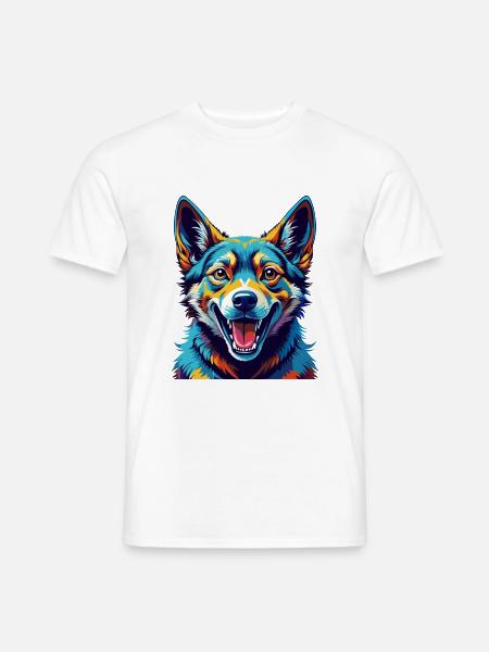 Neuguinea Singende Hunderasse Karikatur Kawaii - Männer T-Shirt - Weiß