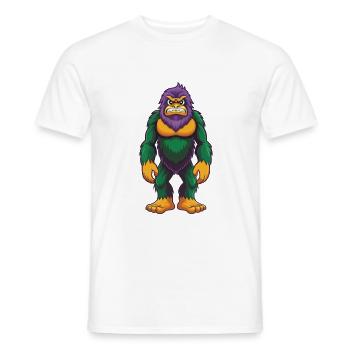 BigFoot Lustige Kawaii Cartoon Figur Clipart - Männer T-Shirt - Weiß - Vorne - AI Model Male 178 dark (178cm)