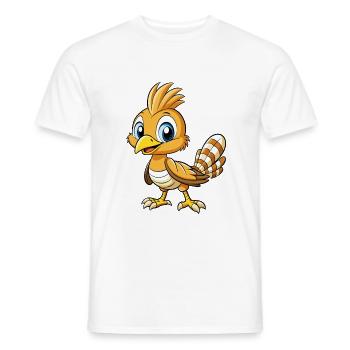 Huppe Mignon Personnage De Dessin Animé Kawaii Clipart - T-shirt homme - blanc - Devant - AI Model Male 178 dark (178cm)