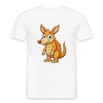 Aardvark Mignon Personnage De Dessin Animé Kawaii Clipart - T-shirt homme - blanc - Devant - AI Model Male 178 dark (178cm)