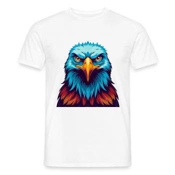 Adler Bunte Kawaii Cartoon Figur Clipart - Männer T-Shirt - Weiß - Vorne - AI Model Male 178 dark (178cm)