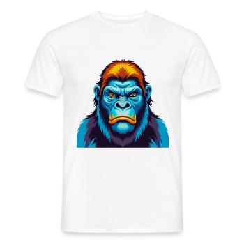 Gorilla Bunte Kawaii Cartoon Figur Clipart - Männer T-Shirt - Weiß - Vorne - AI Model Male 178 dark (178cm)