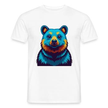 Quokka Colorful Kawaii Cartoon Character Clipart - Men's T-Shirt - white - Front - AI Model Male 178 dark (178cm)