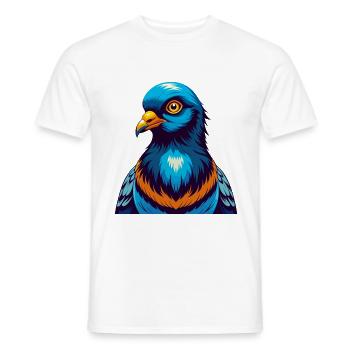 Taube Bunte Kawaii Cartoon Figur Clipart - Männer T-Shirt - Weiß - Vorne - AI Model Male 178 dark (178cm)