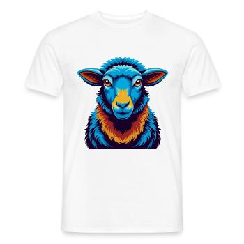 Schaf Bunte Kawaii Cartoon Figur Clipart - Männer T-Shirt - Weiß - Vorne - AI Model Male 178 dark (178cm)