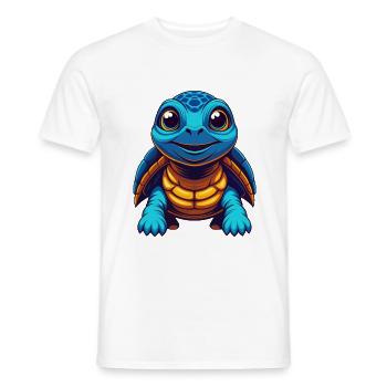Schildkröte Bunte Kawaii Cartoon Figur Clipart - Männer T-Shirt - Weiß - Vorne - AI Model Male 178 dark (178cm)