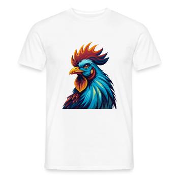Hahn Bunte Kawaii Cartoon Figur Clipart - Männer T-Shirt - Weiß - Vorne - AI Model Male 178 dark (178cm)