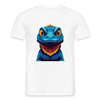 Eidechse Bunte Kawaii Cartoon Figur Clipart - Männer T-Shirt - Weiß - Vorne - AI Model Male 178 dark (178cm)