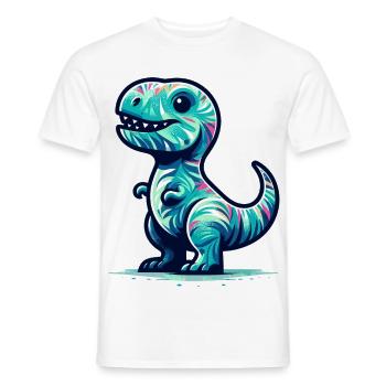T-Rex süß Baby Dino Babydino Geschenk - Männer T-Shirt - Weiß - Vorne - AI Model Male 178 dark (178cm)