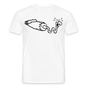 Schwarze Schlange und Gouacheröhre - Männer T-Shirt - Weiß - Vorne - AI Model Male 178 dark (178cm)