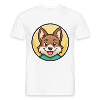 Volpino Italiano Hunderasse Cartoon Kawaii Clipart - Männer T-Shirt - Weiß - Vorne - AI Model Male 178 dark (178cm)