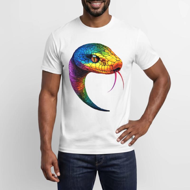 Serpent Python Cobra Mamba Serpent à sonnettes Serpent T-shirt homme