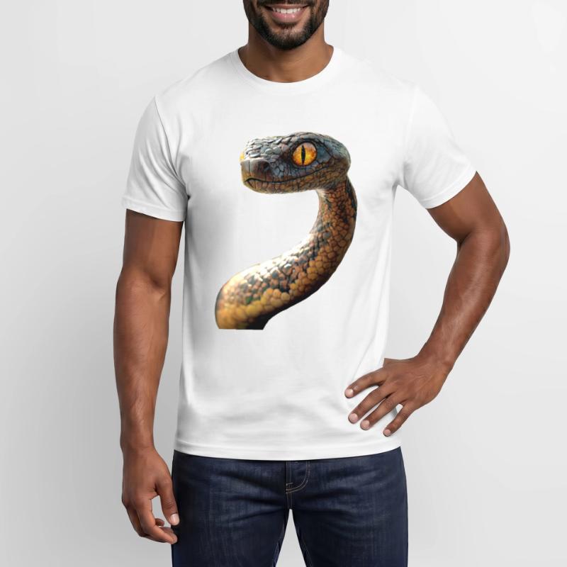 Snake Python Cobra Mamba Rattlesnake Snake Men's T-shirt