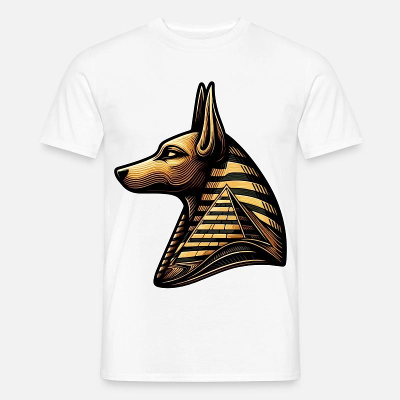 Anubis | Wächter der Gräber Ägypten - Männer T-Shirt - Weiß