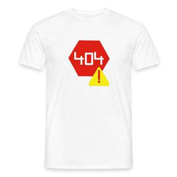 Humor im Code: Eine visuelle Fehlermeldung - Männer T-Shirt - Weiß - Vorne - AI Model Male 178 dark (178cm)
