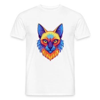 Balinesische Katze Rasse Cartoon Kawaii Tier Haustier - Männer T-Shirt - Weiß - Vorne - AI Model Male 178 dark (178cm)