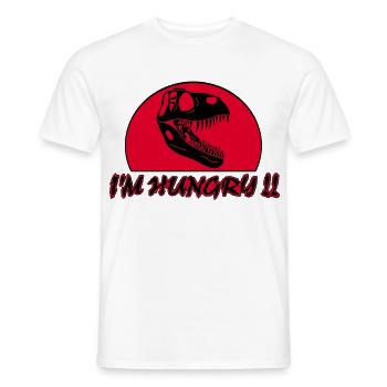 Tyrannosaurus Rex Hunger - Men's T-Shirt - white - Front - AI Model Male 178 dark (178cm)