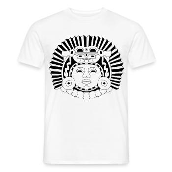 Aztec Dragon King - Men's T-Shirt - white - Front - AI Model Male 178 dark (178cm)