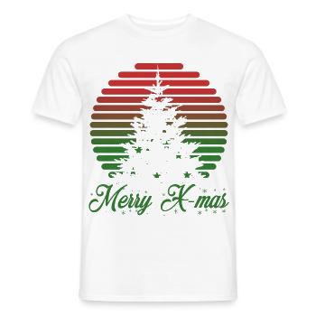 Merry X-mas - Männer T-Shirt - Weiß - Vorne - AI Model Male 178 dark (178cm)