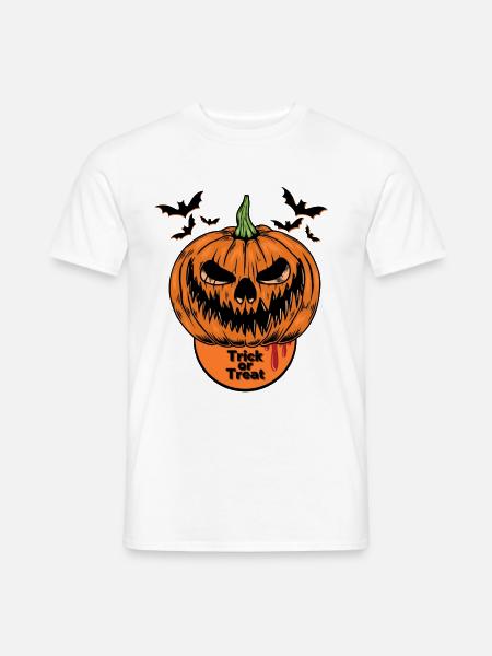 Trick or Treat Halloween - Männer T-Shirt - Weiß