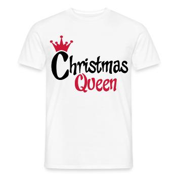 T-shirt de Noël drôle pour femme - T-shirt homme - blanc - Devant - AI Model Male 178 dark (178cm)