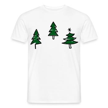 Design pour Noël - T-shirt homme - blanc - Devant - AI Model Male 178 dark (178cm)