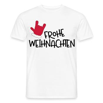 Merry Christmas - Men's T-Shirt - white - Front - AI Model Male 178 dark (178cm)