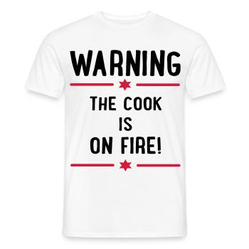 Funny sayings for chefs - Men's T-Shirt - white - Front - AI Model Male 178 dark (178cm)