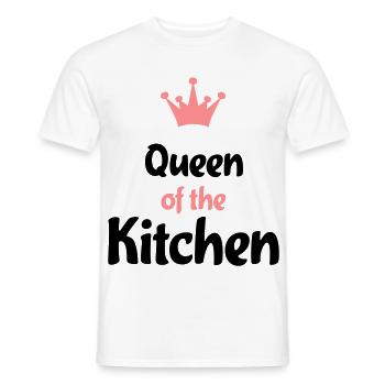 Kochschürze für dein Dinner - Männer T-Shirt - Weiß - Vorne - AI Model Male 178 dark (178cm)