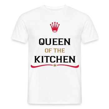 kochschürze für die perfekte Köchin - Männer T-Shirt - Weiß - Vorne - AI Model Male 178 dark (178cm)