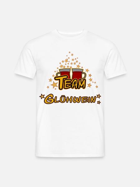 Team Glühwein Weihnachtsmarkt - Männer T-Shirt - Weiß