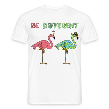 Verschiedene Flamingos - Männer T-Shirt - Weiß - Vorne - AI Model Male 178 dark (178cm)