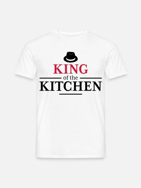 Men's Cooking Apron - Men's T-Shirt - white