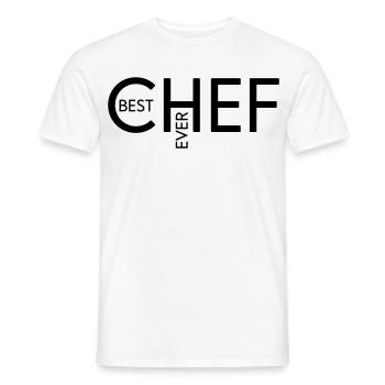 Best Chef ever - Männer T-Shirt - Weiß - Vorne - AI Model Male 178 dark (178cm)