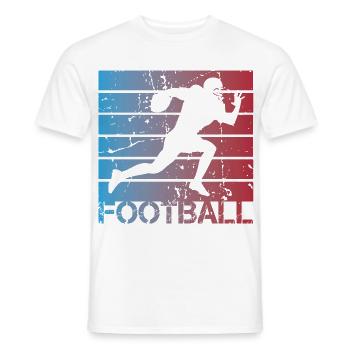 Football Player - Men's T-Shirt - white - Front - AI Model Male 178 dark (178cm)